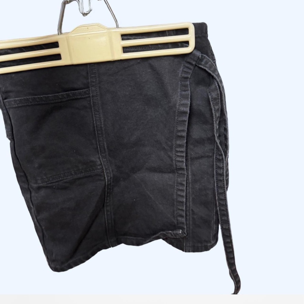 Black Denim Skirt